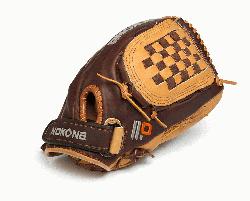 Banana Tanned is game ready leather on this fastpitch nokona softball glove